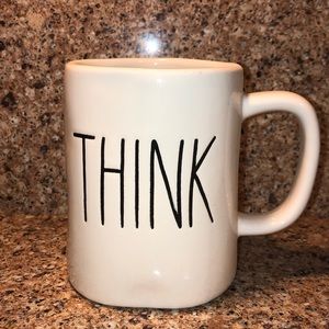 Rae Dunn “THINK” coffee mug.